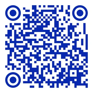 インタビュー動画の二次元コード